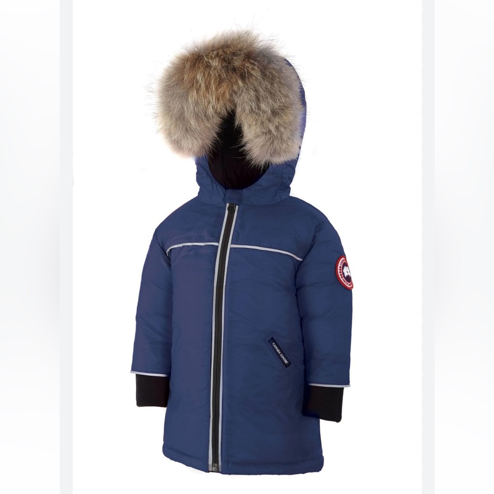 New Canada Goose Reese Jacket in Pacific Blue with Real Fur Hood